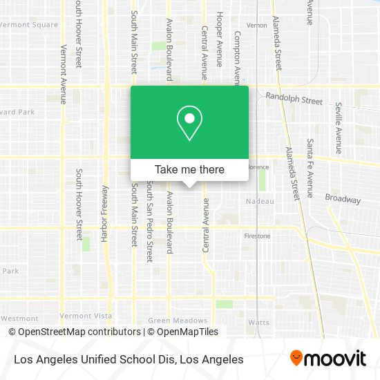 Los Angeles Unified School Dis map