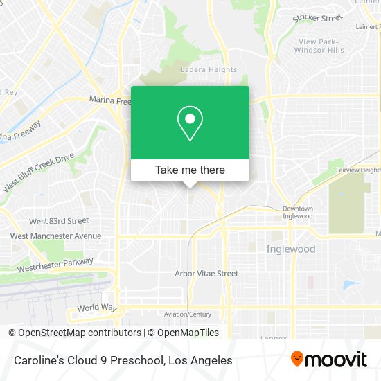 Caroline's Cloud 9 Preschool map