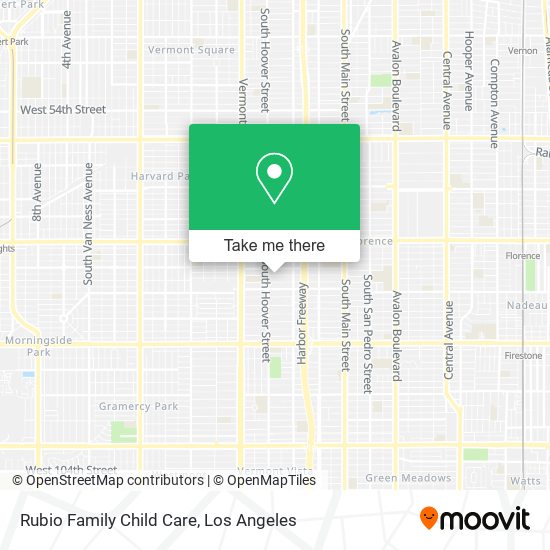 Mapa de Rubio Family Child Care