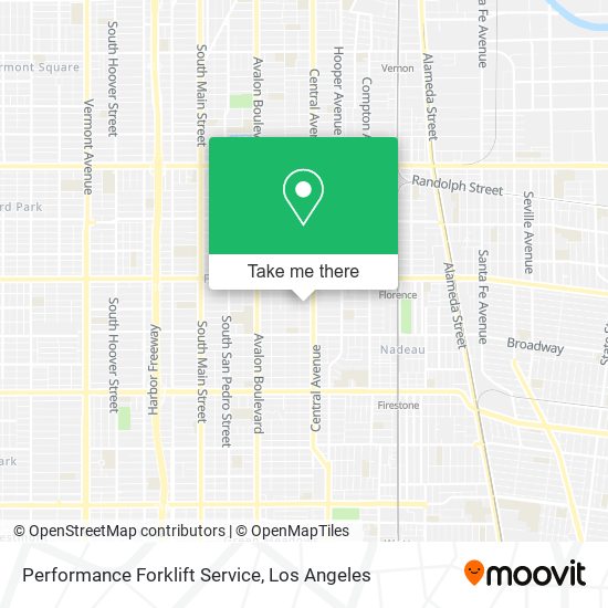 Performance Forklift Service map