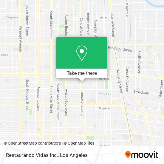 Mapa de Restaurando Vidas Inc.