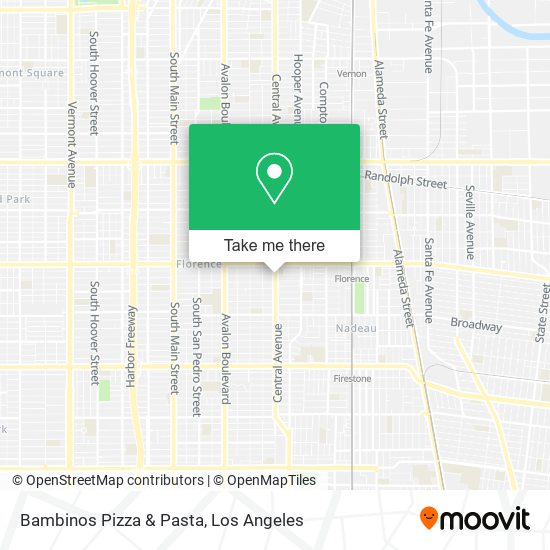 Mapa de Bambinos Pizza & Pasta