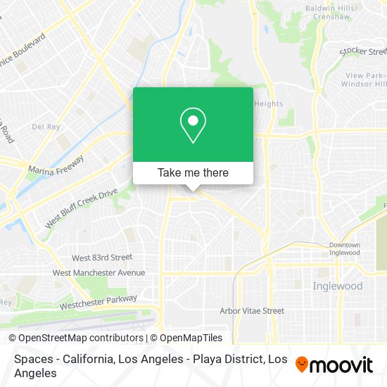 Spaces - California, Los Angeles - Playa District map