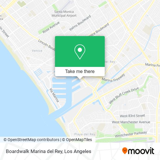 Boardwalk Marina del Rey map