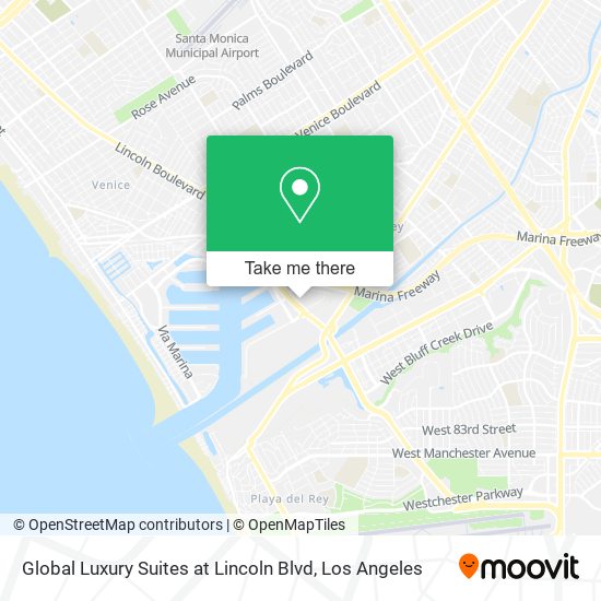 Global Luxury Suites at Lincoln Blvd map