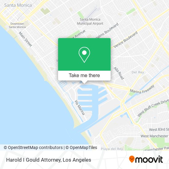 Harold I Gould Attorney map