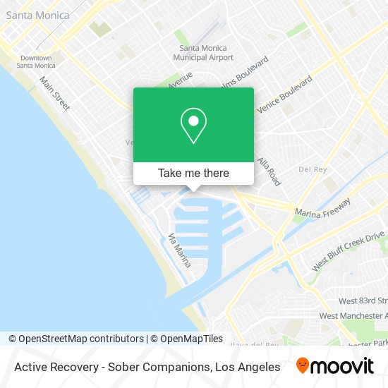 Mapa de Active Recovery - Sober Companions