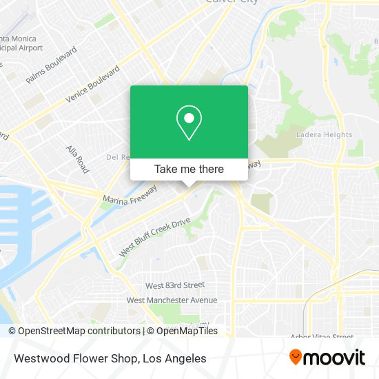 Mapa de Westwood Flower Shop