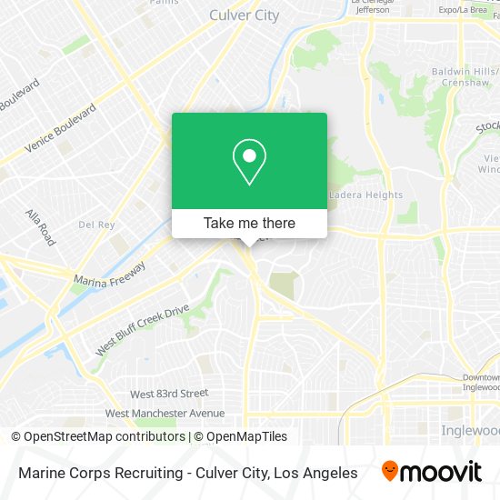 Mapa de Marine Corps Recruiting - Culver City