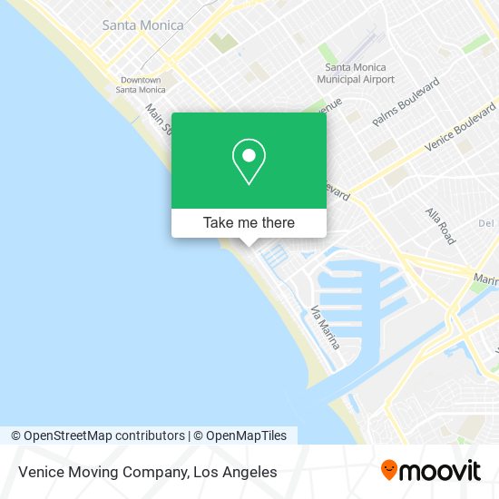 Venice Moving Company map