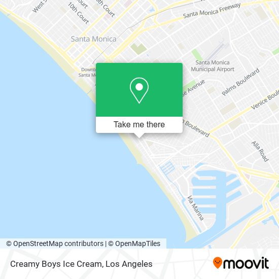 Mapa de Creamy Boys Ice Cream