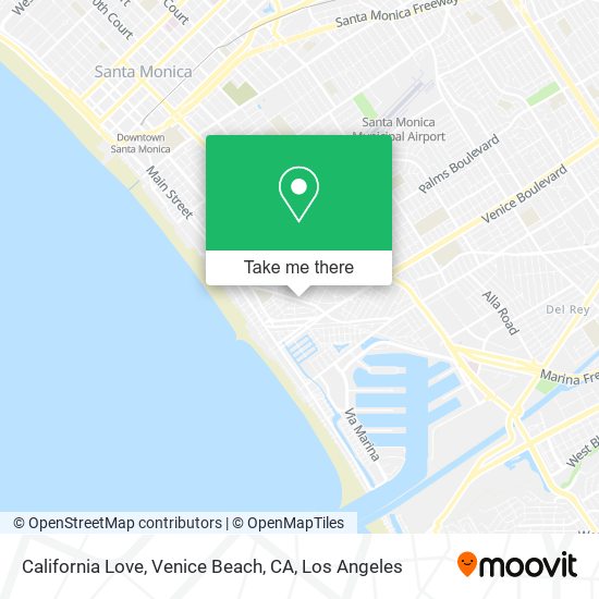 California Love, Venice Beach, CA map
