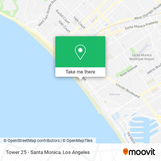 Tower 25 - Santa Monica map