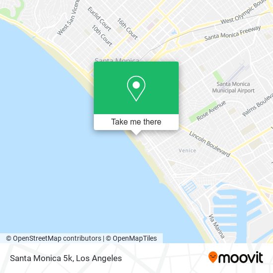 Santa Monica 5k map