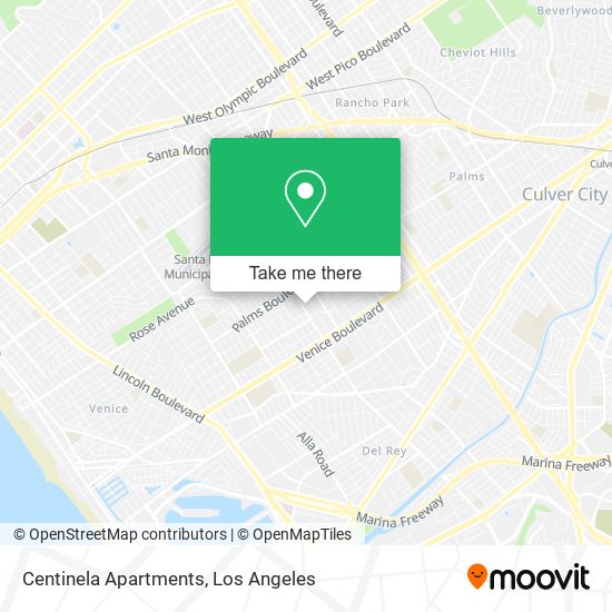 Centinela Apartments map