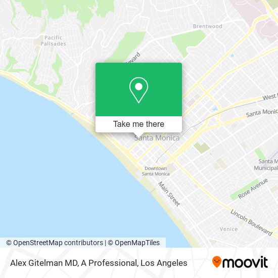 Alex Gitelman MD, A Professional map