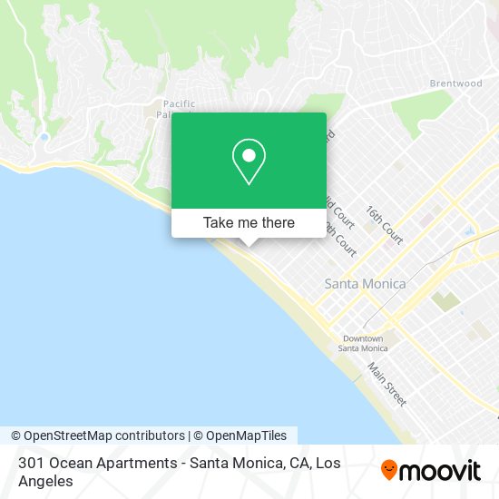 Mapa de 301 Ocean Apartments - Santa Monica, CA