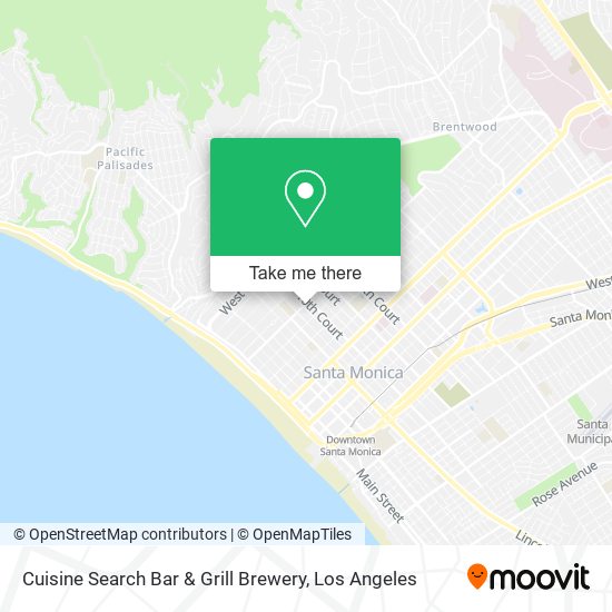 Cuisine Search Bar & Grill Brewery map