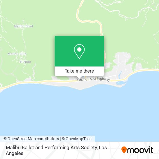 Mapa de Malibu Ballet and Performing Arts Society