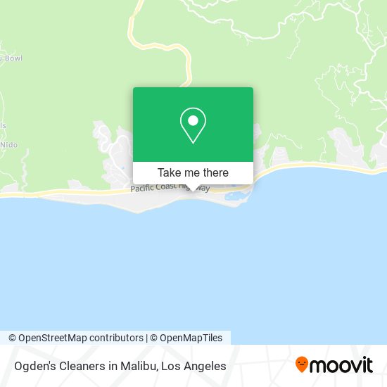 Ogden's Cleaners in Malibu map
