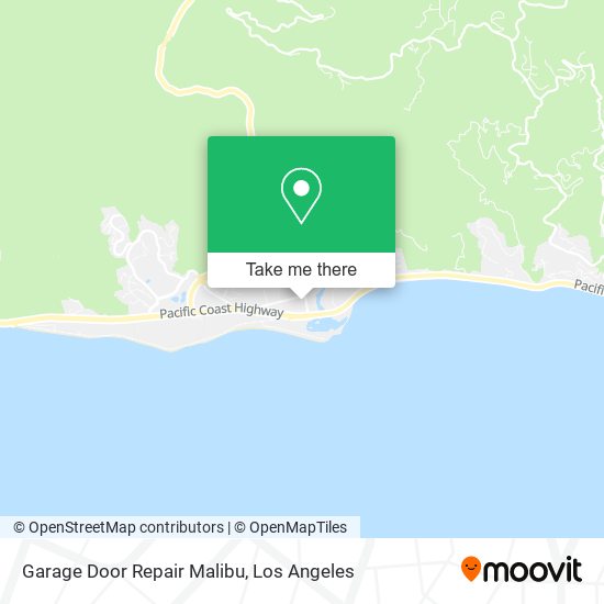 Mapa de Garage Door Repair Malibu