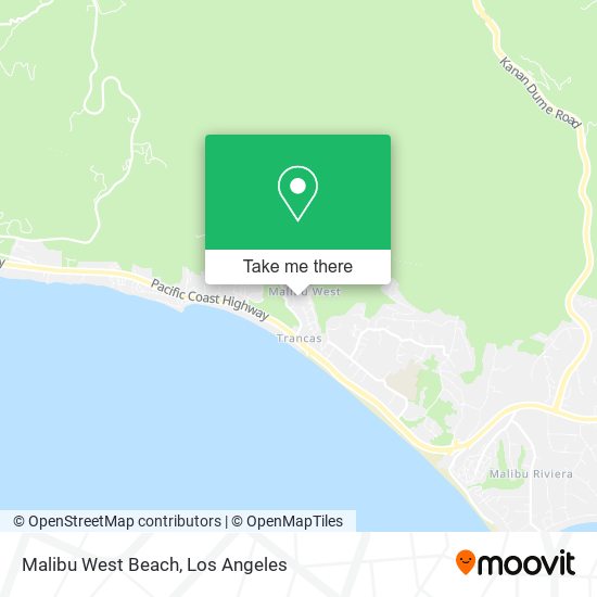 Mapa de Malibu West Beach