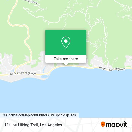 Malibu Hiking Trail map