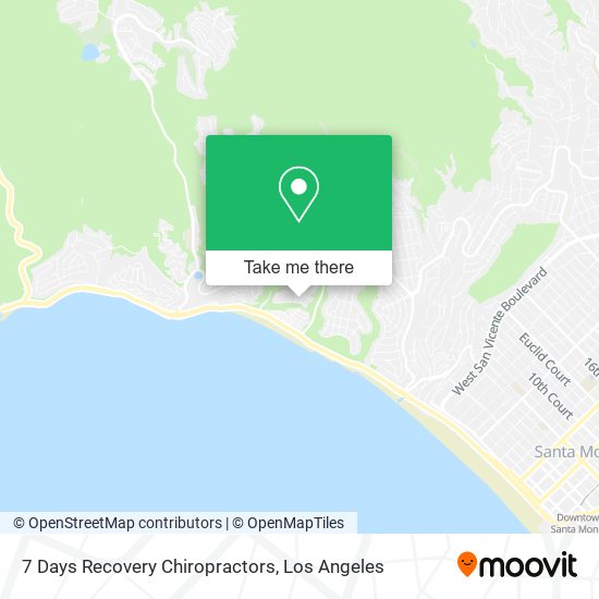 7 Days Recovery Chiropractors map