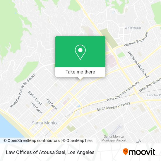 Mapa de Law Offices of Atousa Saei