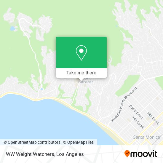WW Weight Watchers map