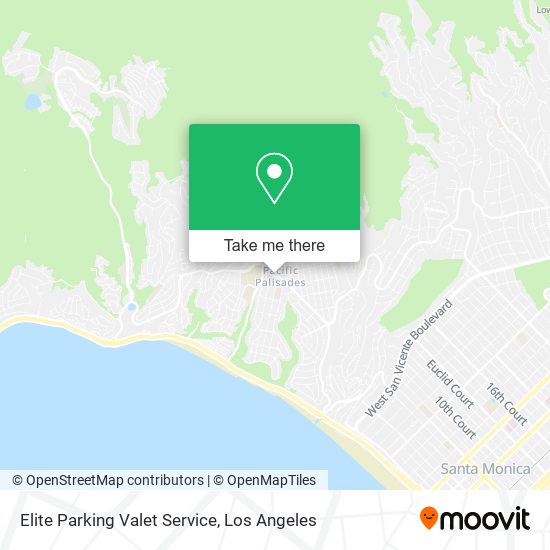 Mapa de Elite Parking Valet Service