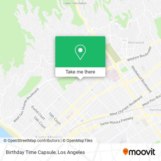 Mapa de Birthday Time Capsule