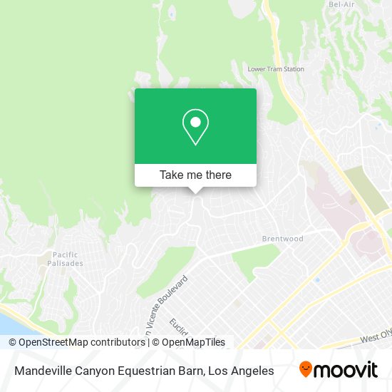 Mapa de Mandeville Canyon Equestrian Barn