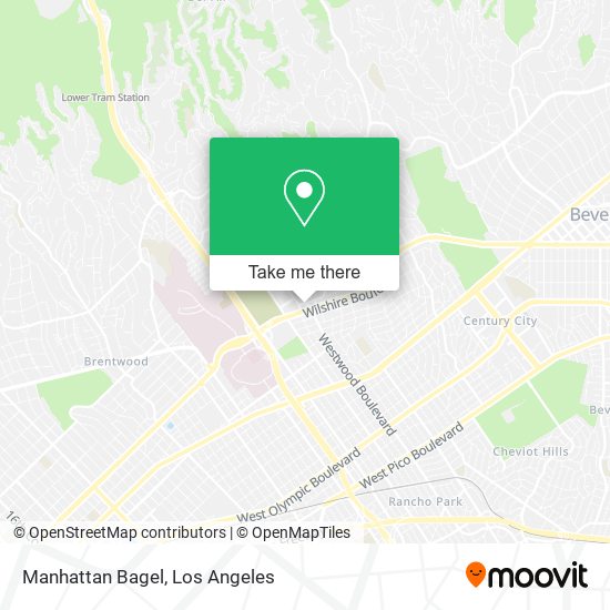 Mapa de Manhattan Bagel