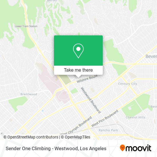 Sender One Climbing - Westwood map