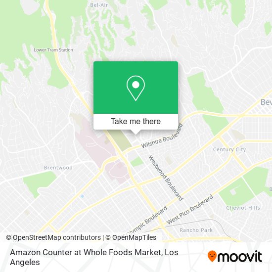 Mapa de Amazon Counter at Whole Foods Market