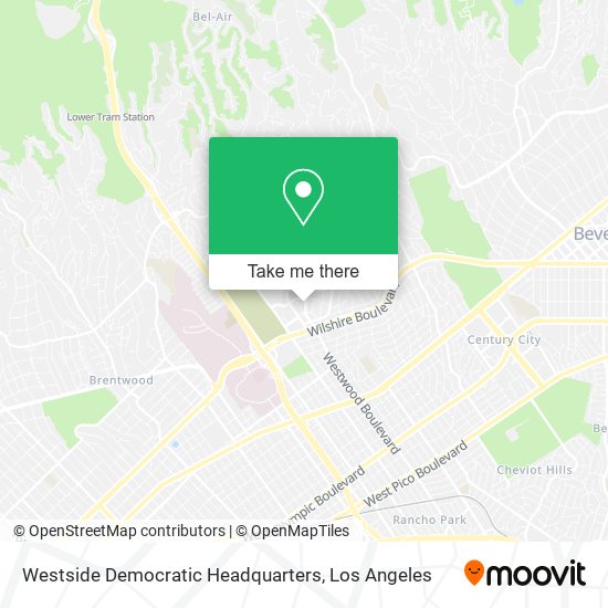 Westside Democratic Headquarters map