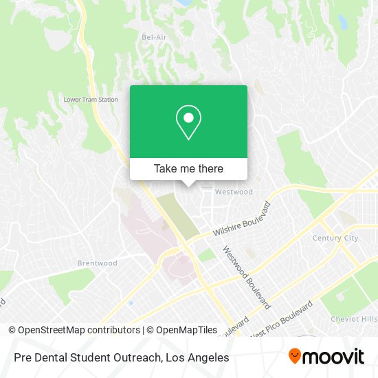 Pre Dental Student Outreach map