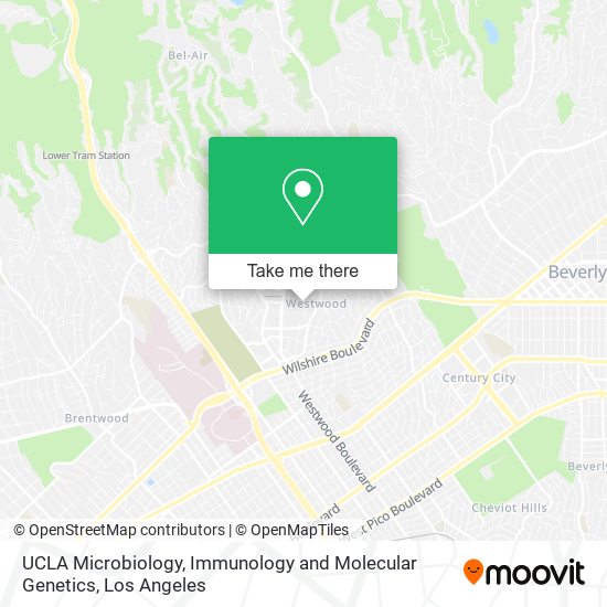 UCLA Microbiology, Immunology and Molecular Genetics map