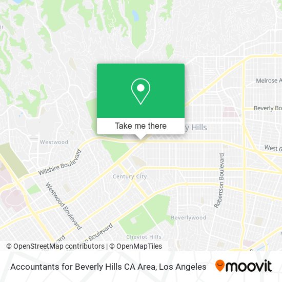 Accountants for Beverly Hills CA Area map