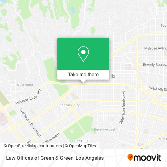 Law Offices of Green & Green map