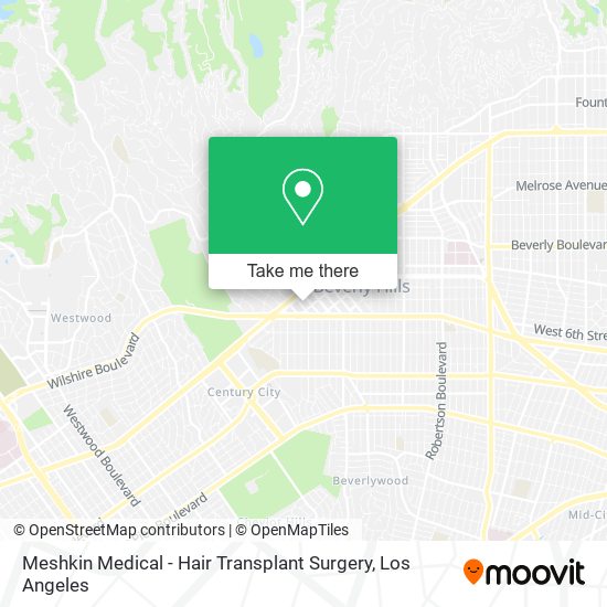Meshkin Medical - Hair Transplant Surgery map
