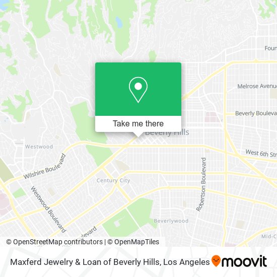 Maxferd Jewelry & Loan of Beverly Hills map