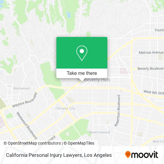 California Personal Injury Lawyers map