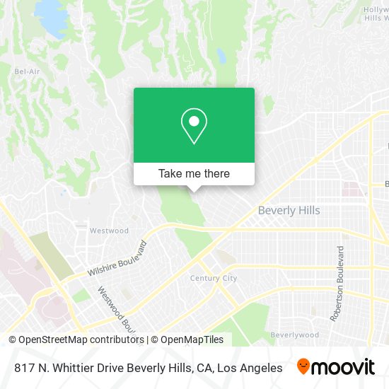 817 N. Whittier Drive Beverly Hills, CA map