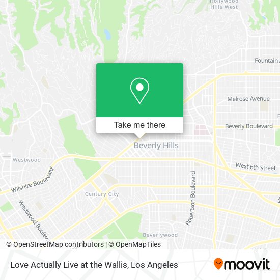 Mapa de Love Actually Live at the Wallis