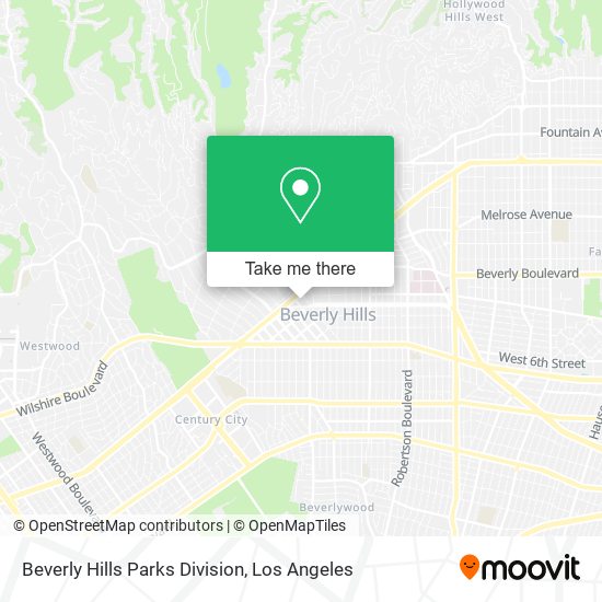 Beverly Hills Parks Division map