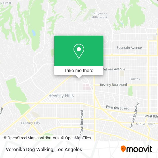 Veronika Dog Walking map