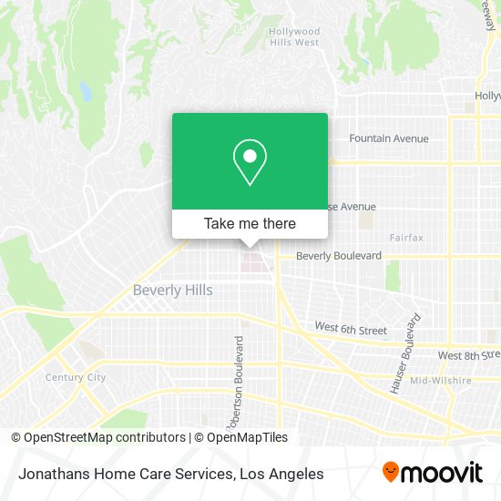 Jonathans Home Care Services map