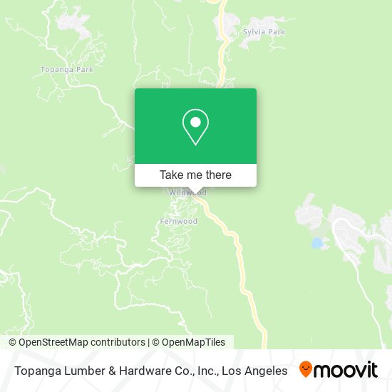 Topanga Lumber & Hardware Co., Inc. map